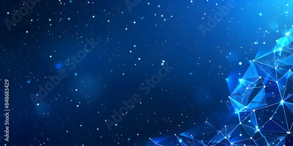 Fototapeta Digitaler abstrakter Hintergrund für technologische Operationen, neuronale Netze, KI, Datenübertragung und Verschlüsselung, digitale Archive, Audio- und visuelle Darstellungen, wissenschaft und mehr