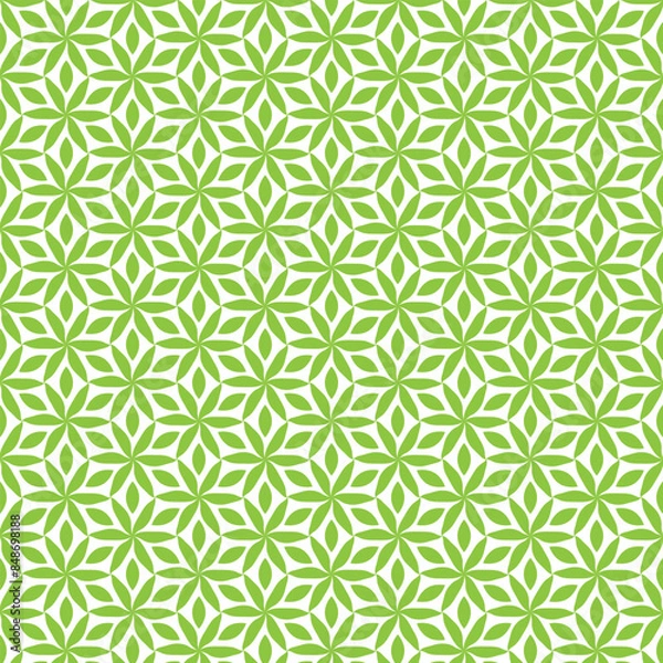Fototapeta Colorful leaf seamless pattern vector background design. 