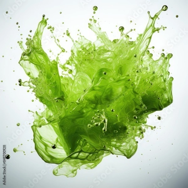 Fototapeta Splash effect high speed photography, isolated white background