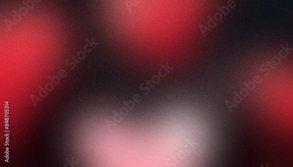 Fototapeta Abstract grainy banner background red black color flow grainy wave dark noise texture cover poster design copy space