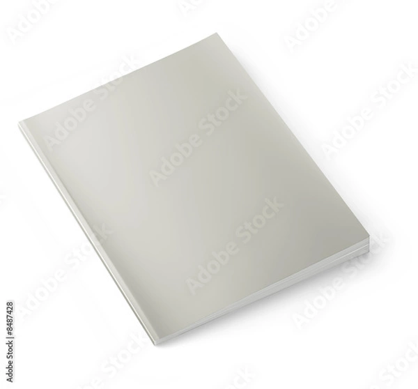 Fototapeta Puste magazyn na białym tle. Ścieżka przycinania. Ilustracja 3D