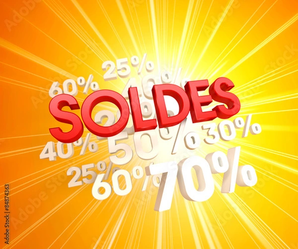 Fototapeta Soldes explosifs