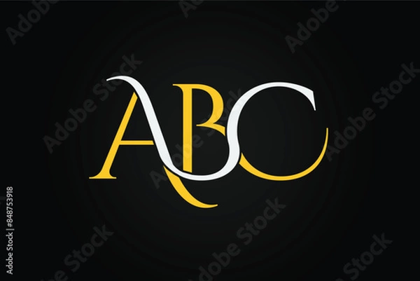 Fototapeta ABC Letter Logo Template Monogram [Recovered]-18