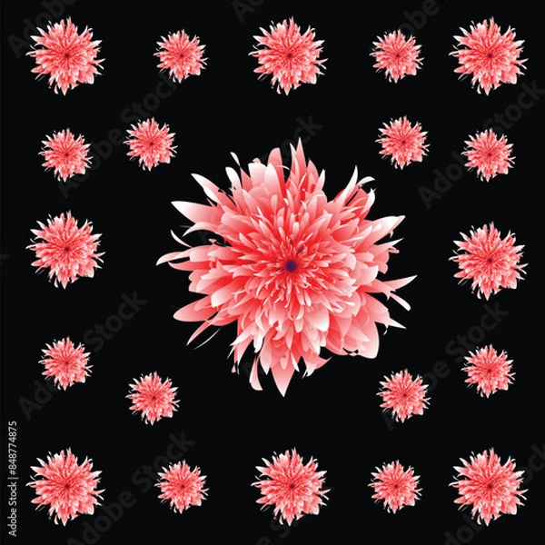 Fototapeta seamless  with flowers