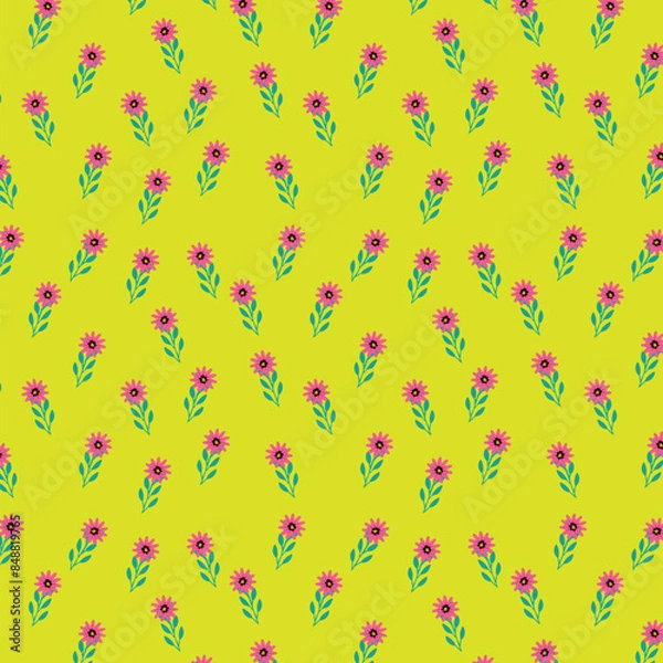 Fototapeta seamless pattern with flowers