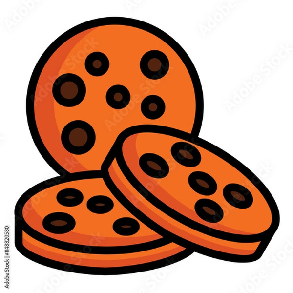 Fototapeta Biscuits Icon