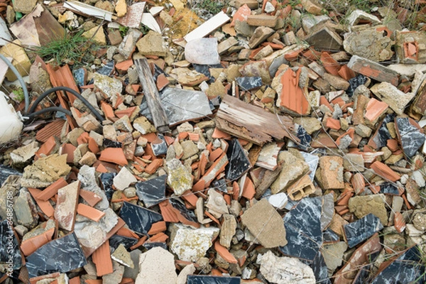 Fototapeta Construction rubble