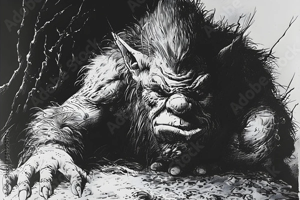 Fototapeta Scary Troll