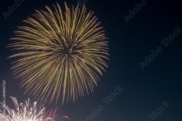 Fototapeta 花火のある風景