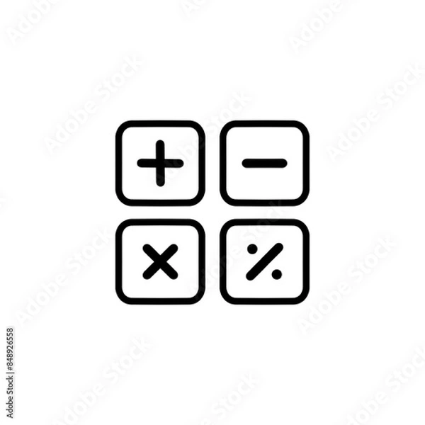 Obraz calculator vector icon- Full editable calculator vector icon for website or mobile apps.