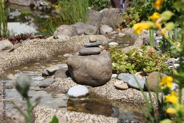Obraz Ein Bachlauf im Sommer