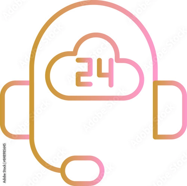 Fototapeta Customer Support Vector Icon