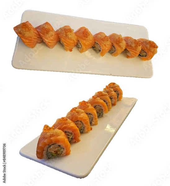 Obraz sushi rolls on a plate