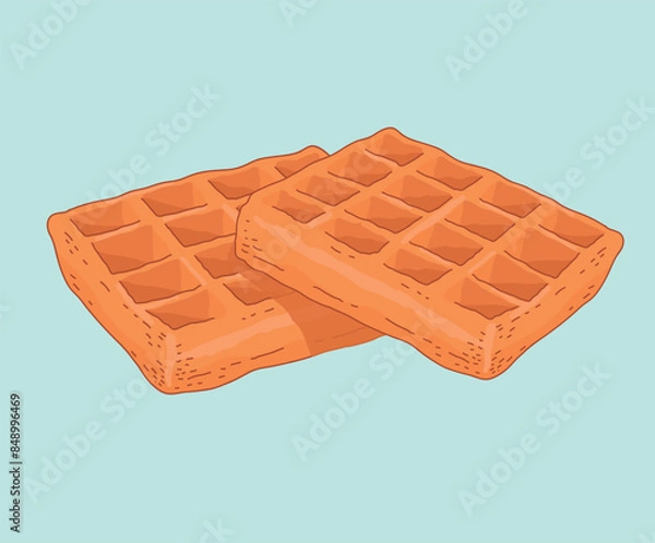 Obraz Waffle Waffles Two Pieces