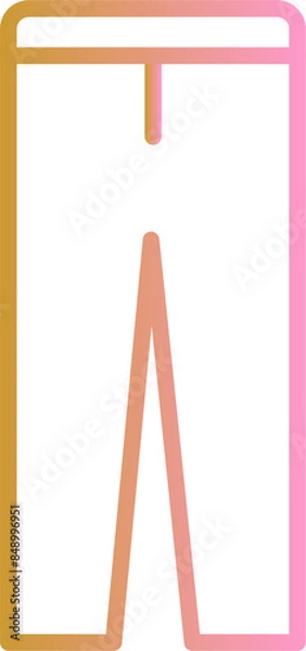 Fototapeta Pants Vector Icon