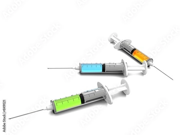 Obraz three needles, three medicines