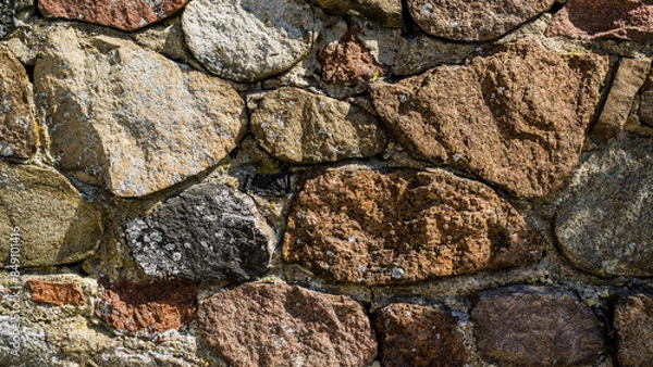 Obraz Makrofoto einer massiven Steinwand