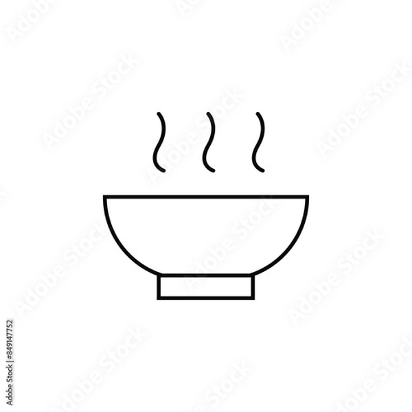 Fototapeta Soup icon in vector. Illustration