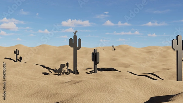 Obraz dino Desert
