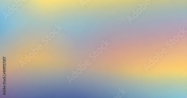 Fototapeta Modern flat Gradient background with soft, blended colors transitioning from blue to yellow vector style illustration