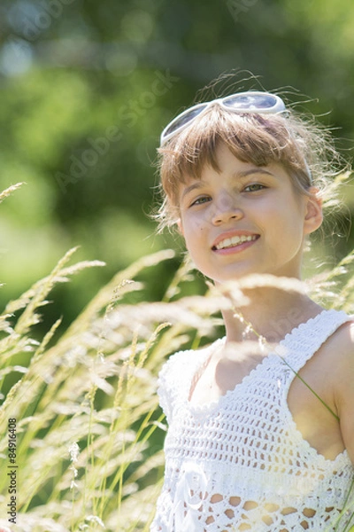 Obraz Портрет счастливой девочки.