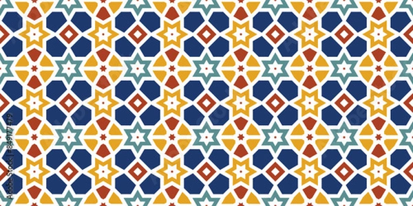 Obraz Seamless Islamic Pattern abstract geometric background Elegant background for cards, invitations etc