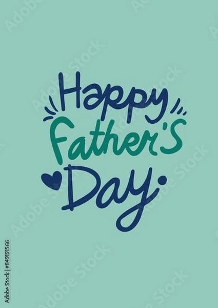 Obraz fathers day card