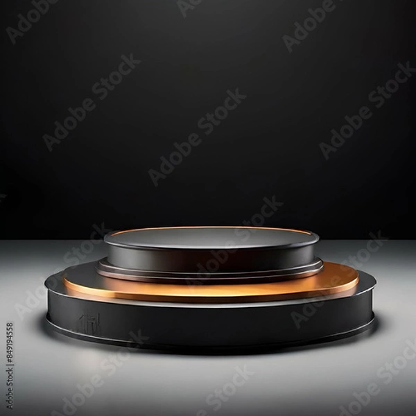 Fototapeta Photo of a beautiful podium for products, business, etc. generative ai