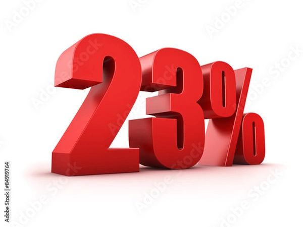 Fototapeta 23 Prozent
