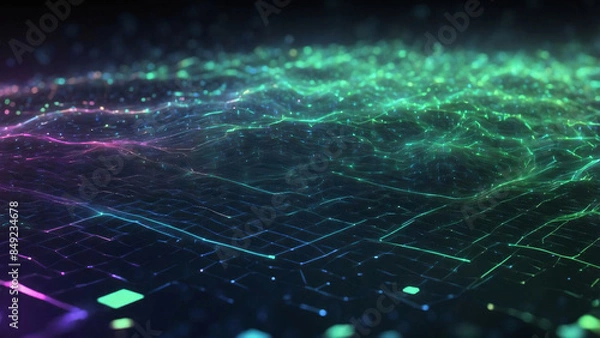 Fototapeta a background featuring a holographic
