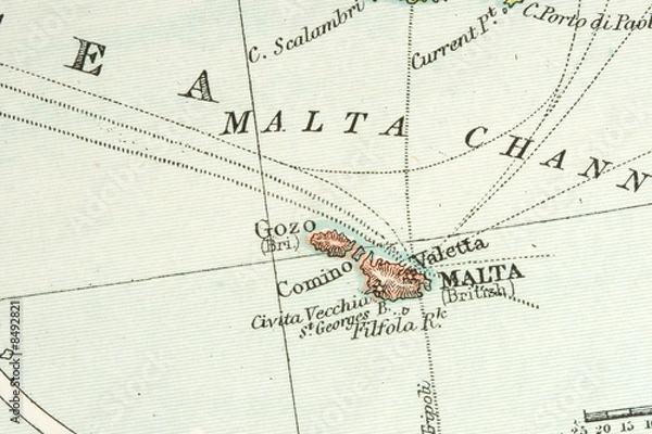 Obraz Antique Map (expired copyright)