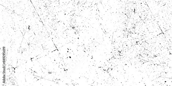 Fototapeta Grunge background black and white. Abstract pattern of monochrome elements.  Abstract dirty or scratch aging effect. Dusty and grungy scratch texture material or surface. 