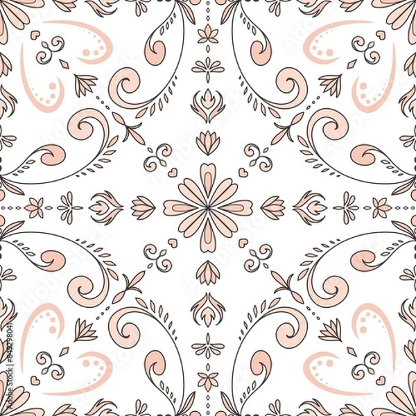 Fototapeta seamless floral pattern