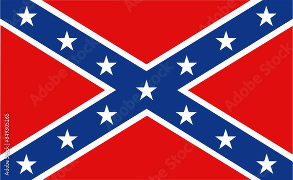 Fototapeta Flag of the combat CSA