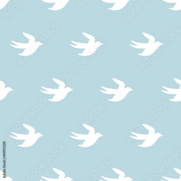 Fototapeta seamless  bird pattern