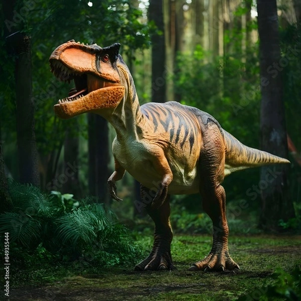 Obraz T Rex dinosaur background image ai generator 