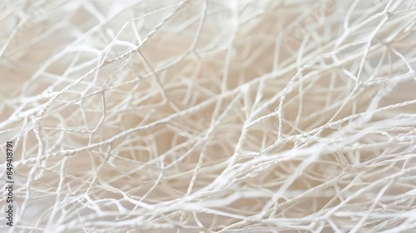 Fototapeta The delicate fibers of paper weave a story of texture.