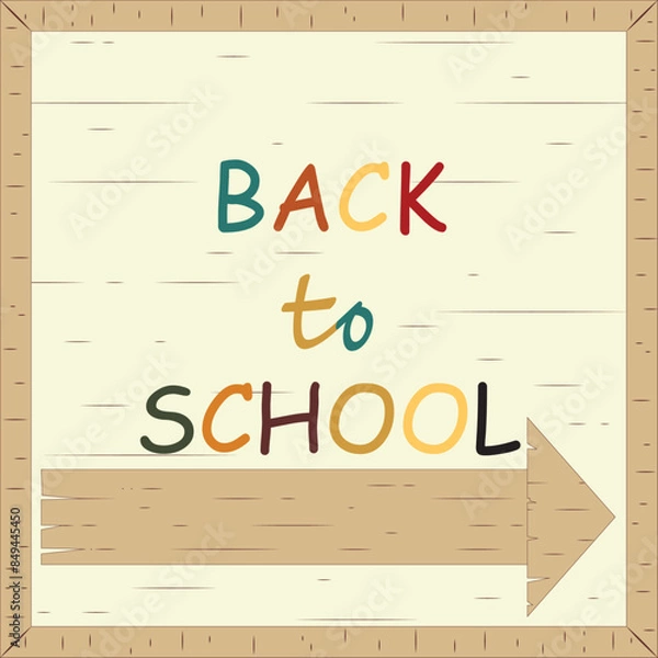 Obraz Back to school roadmap.