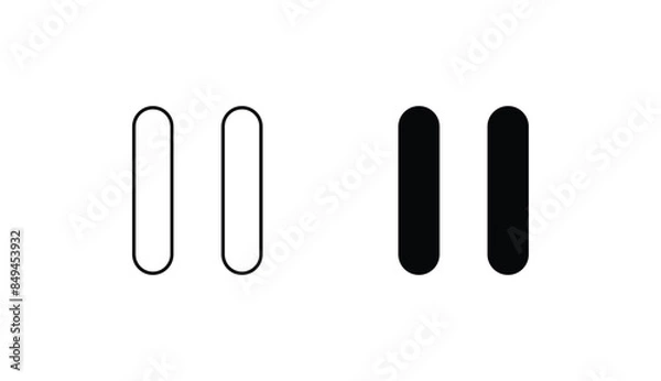 Fototapeta Parallel icon design with white background stock illustration
