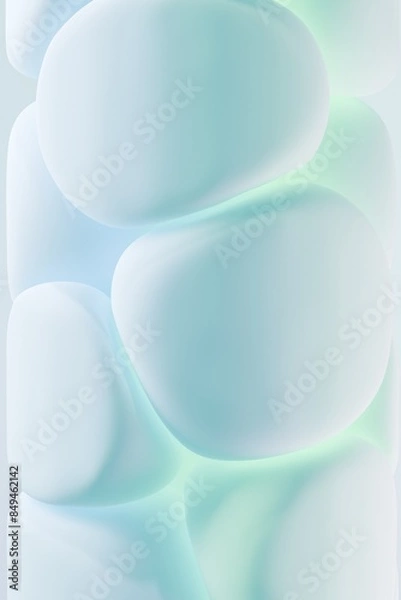 Obraz abstract blue background. 3D bubble