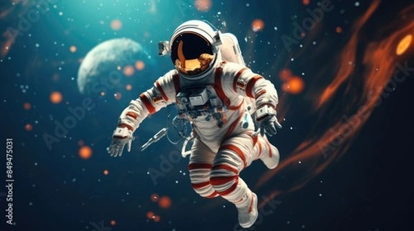 Fototapeta astronaut in space