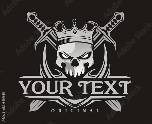 Obraz King Skull Sword