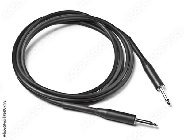 Fototapeta black audio cable
