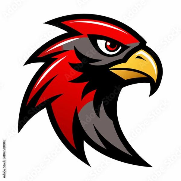 Obraz Hawk animal vector logo artwork svg