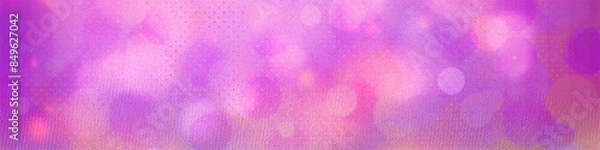 Fototapeta Pink bokeh panorama background for Banner, Poster, celebration, event and various design works