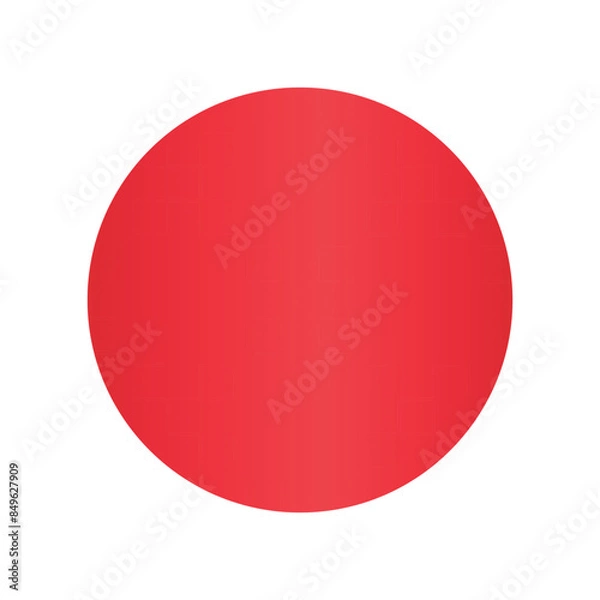 Fototapeta Red circle gradient color shifts. Bright red dot center composition vibrant hues. Graphic design primary color circle redround