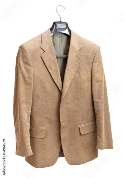 Obraz beige jacket on hanger