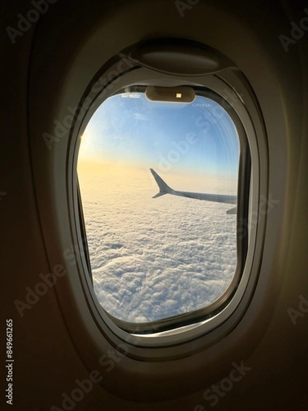 Obraz view from airplane window