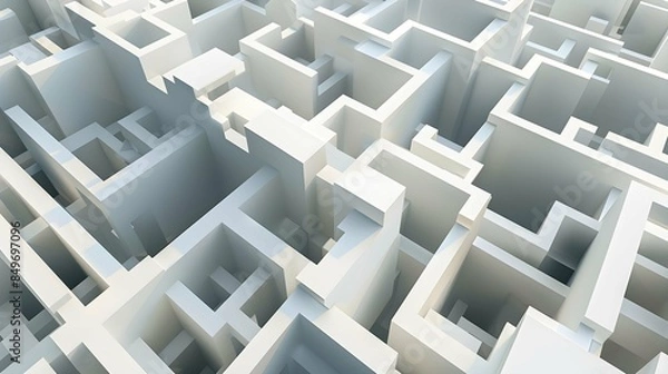 Fototapeta Abstract Maze Architecture