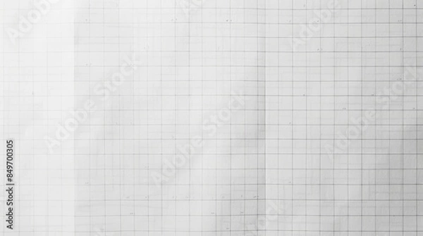 Obraz High-resolution image showing the detailed texture of a piece of graph paper with grid lines for design backgrounds